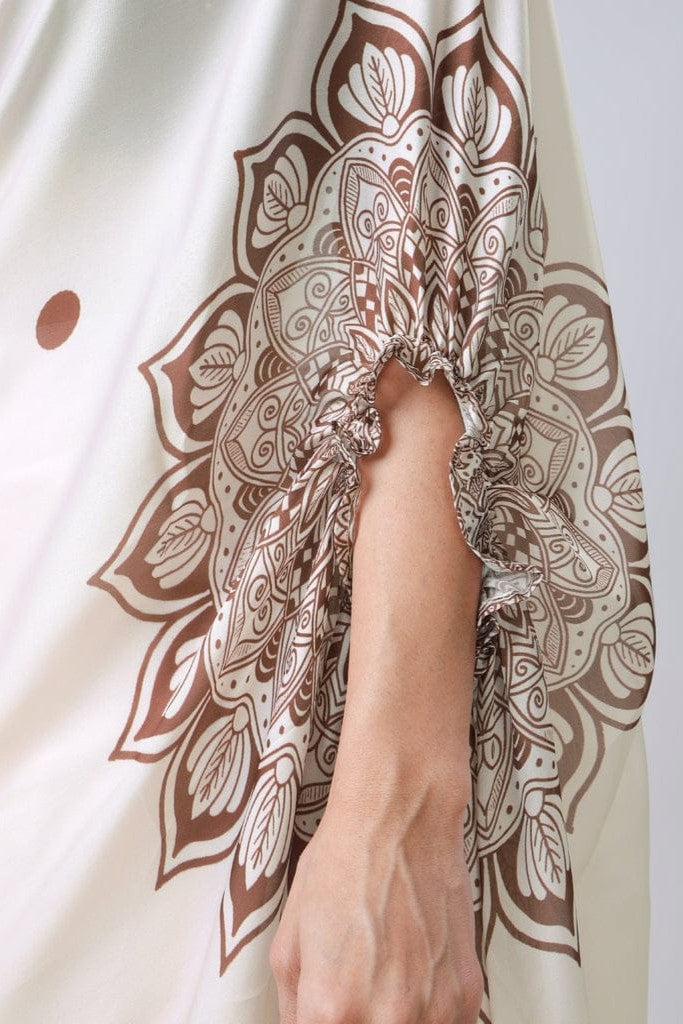 Free Hand Stylish Satin Georgette Saree