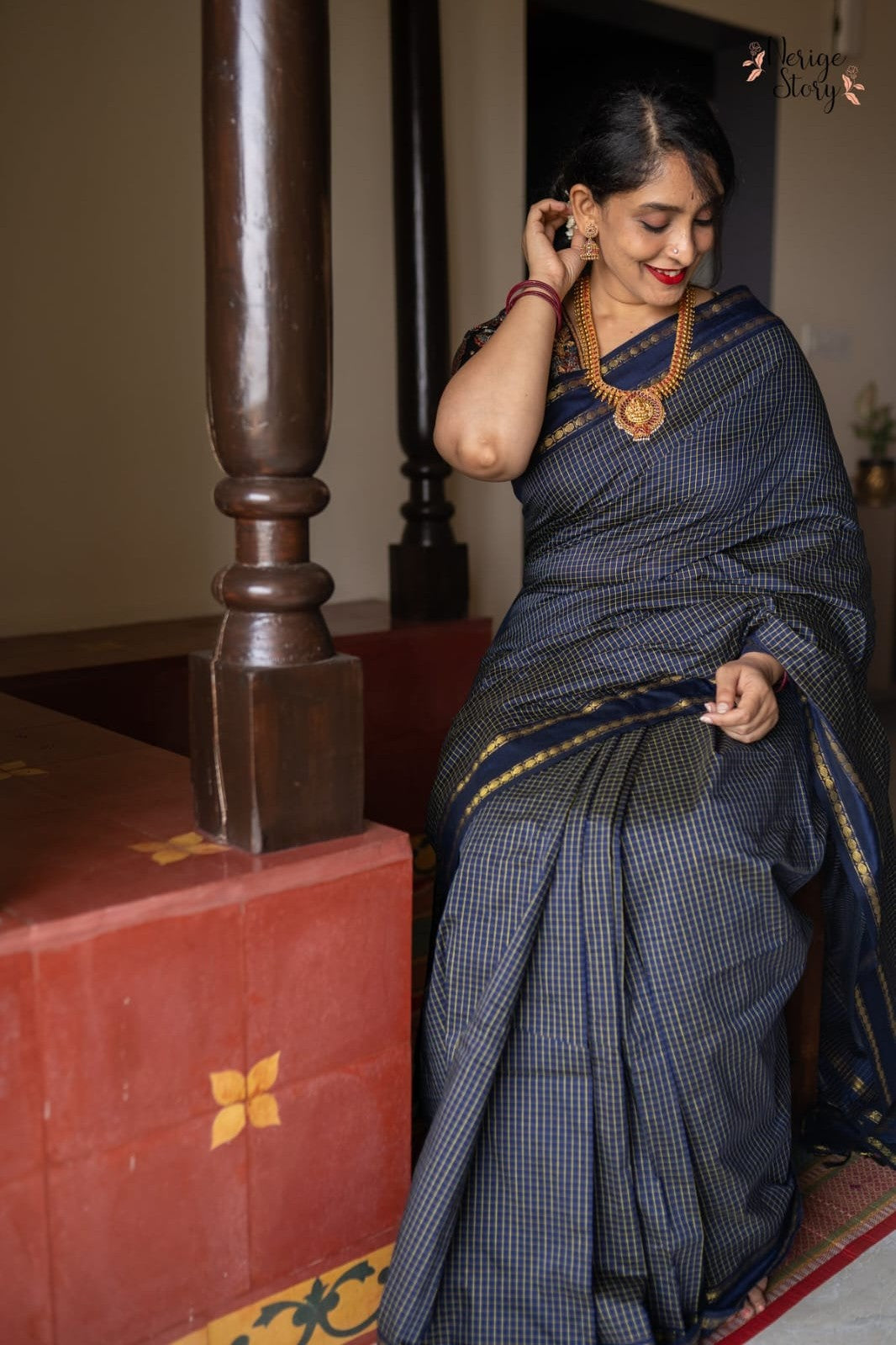 Premium Arani Checked Cotton Sarees