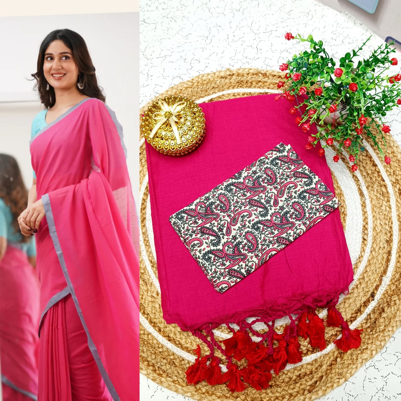 Khadi Cotton Sarees