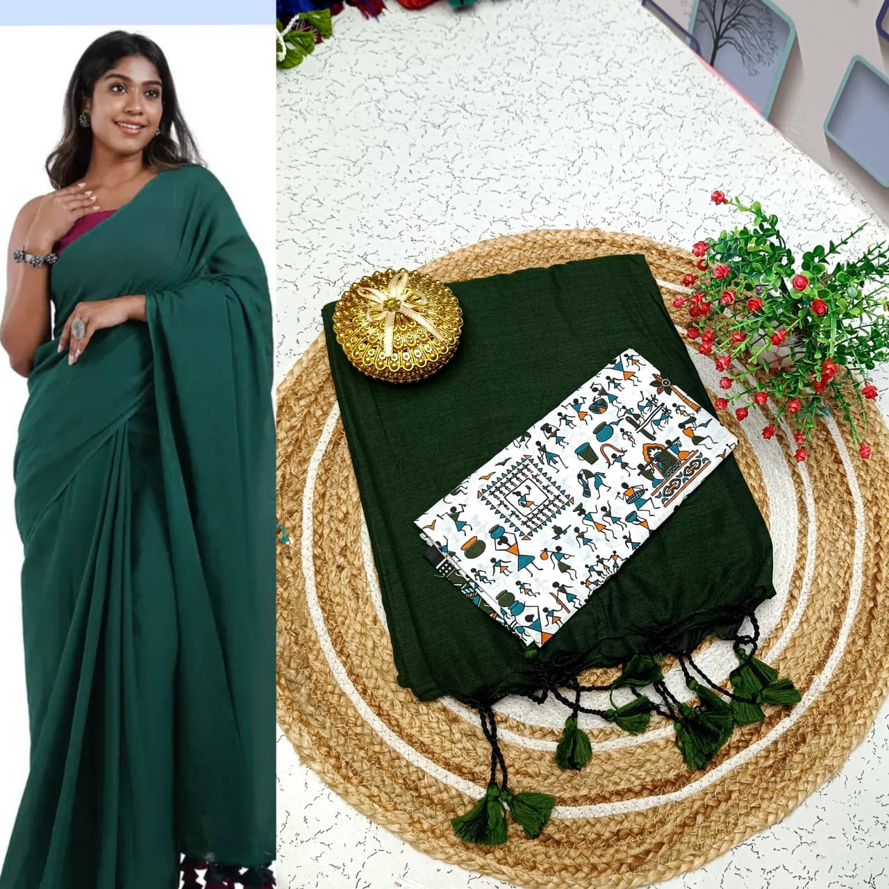 Khadi Cotton Sarees