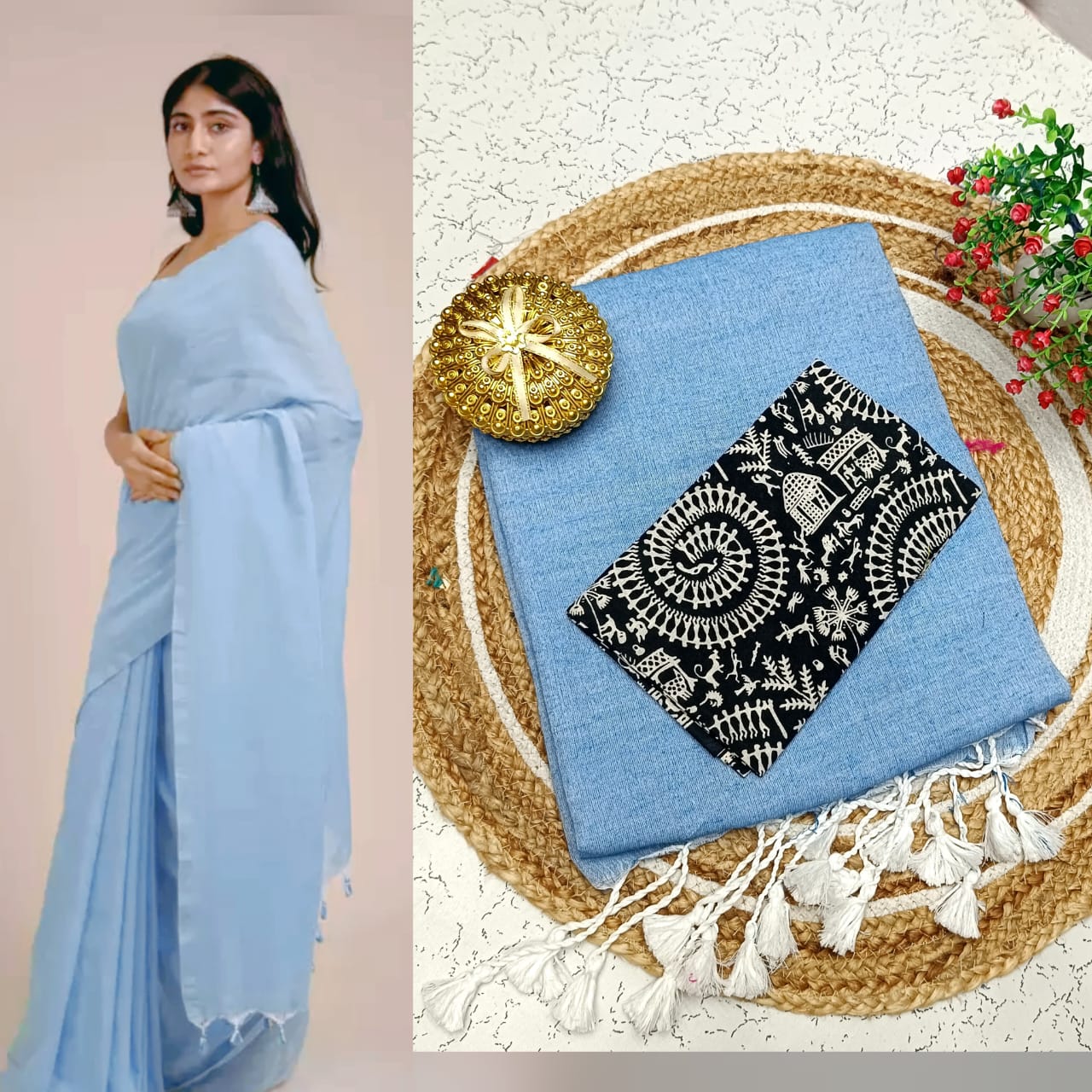 Khadi Cotton Sarees