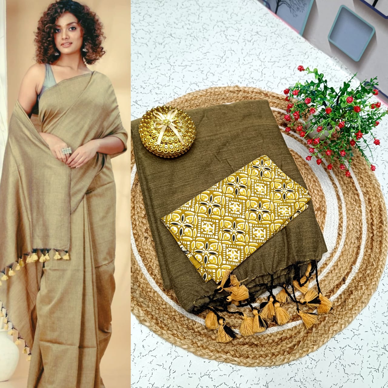 Khadi Cotton Sarees