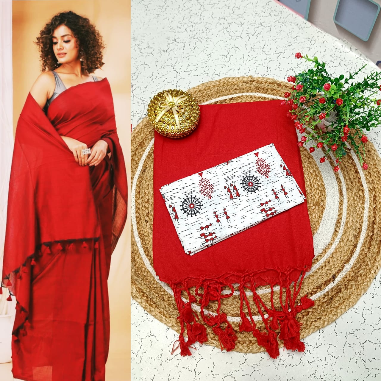 Khadi Cotton Sarees