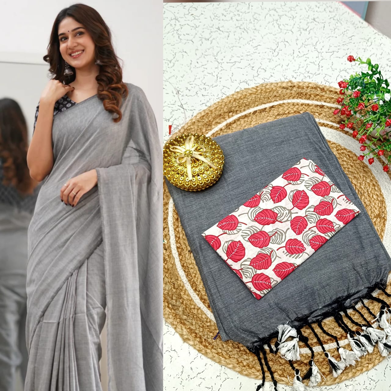 Khadi Cotton Sarees