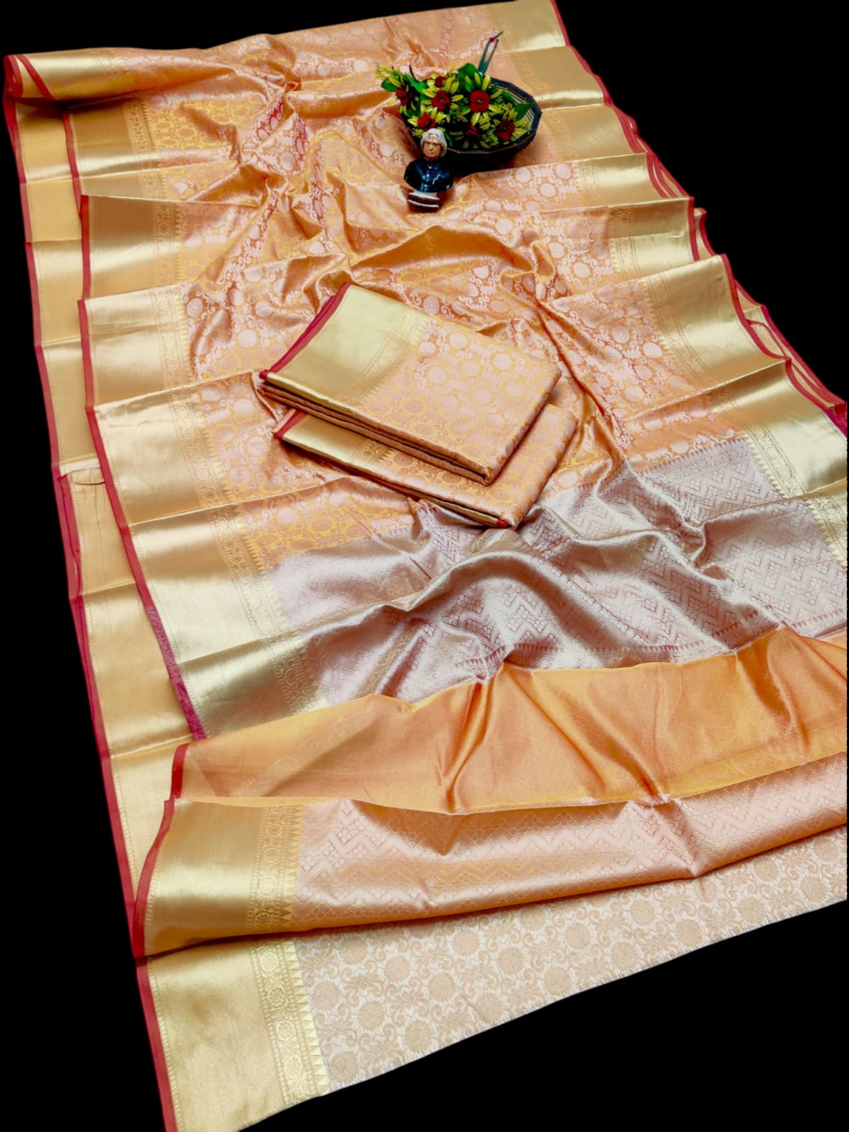 Banarasi Soft Tissue Silk Sarees Gold