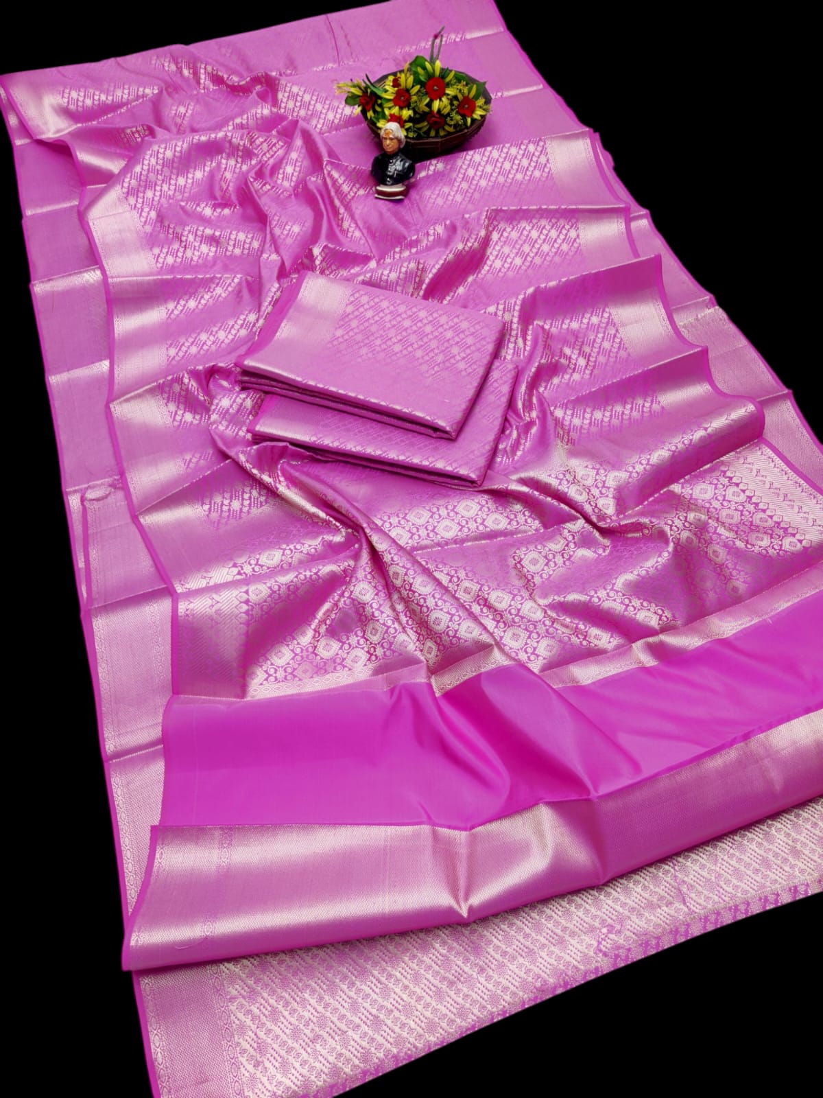 Banarasi Soft Tissue Silk Sarees Gold