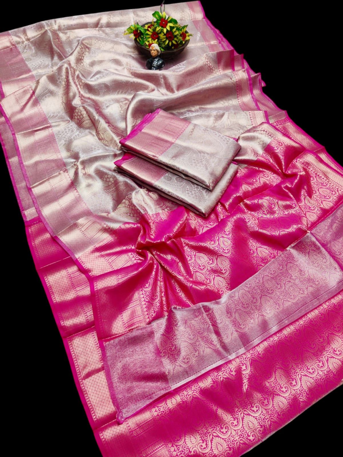 Banarasi Soft Tissue Silk Sarees Gold