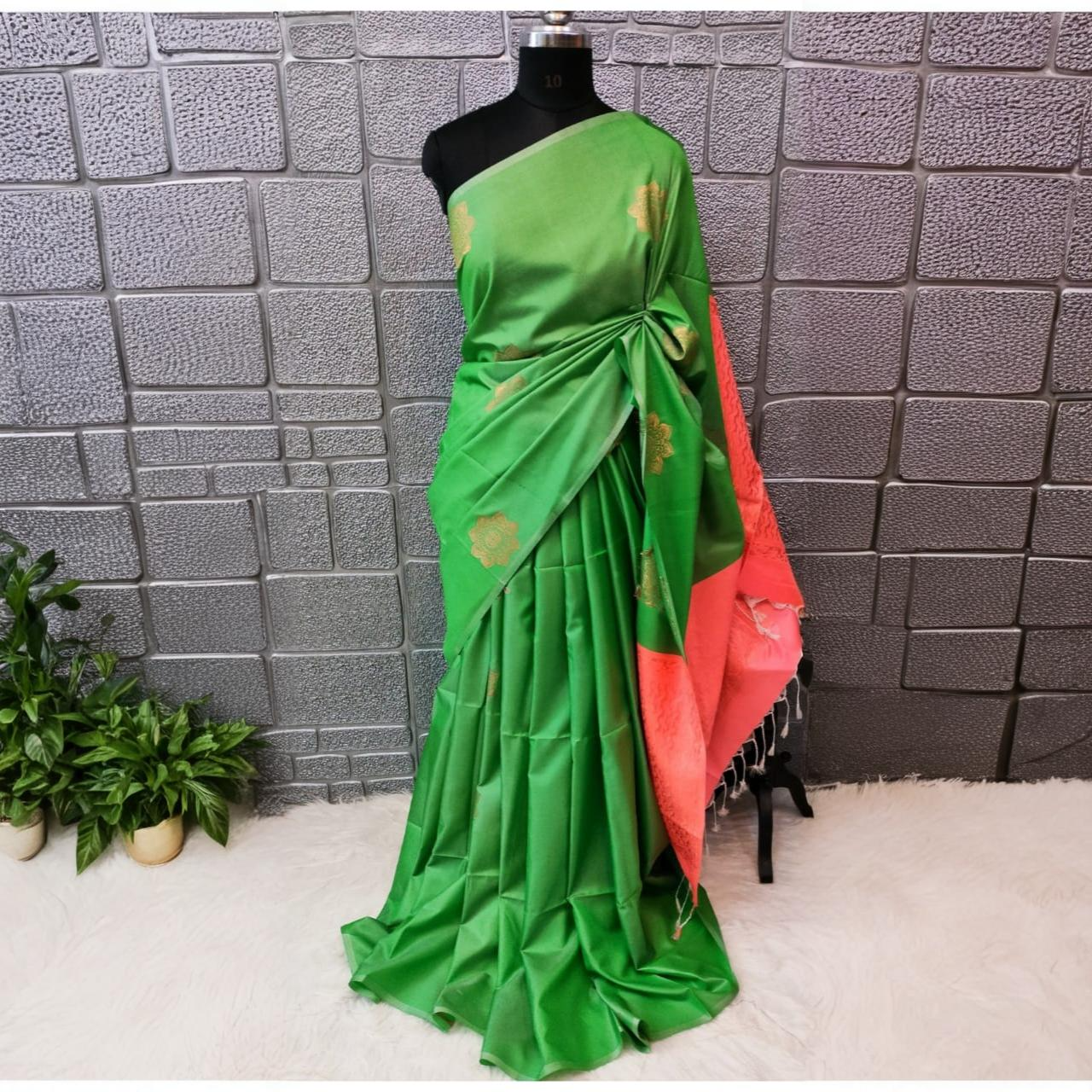Soft Silk Sarees Earthy