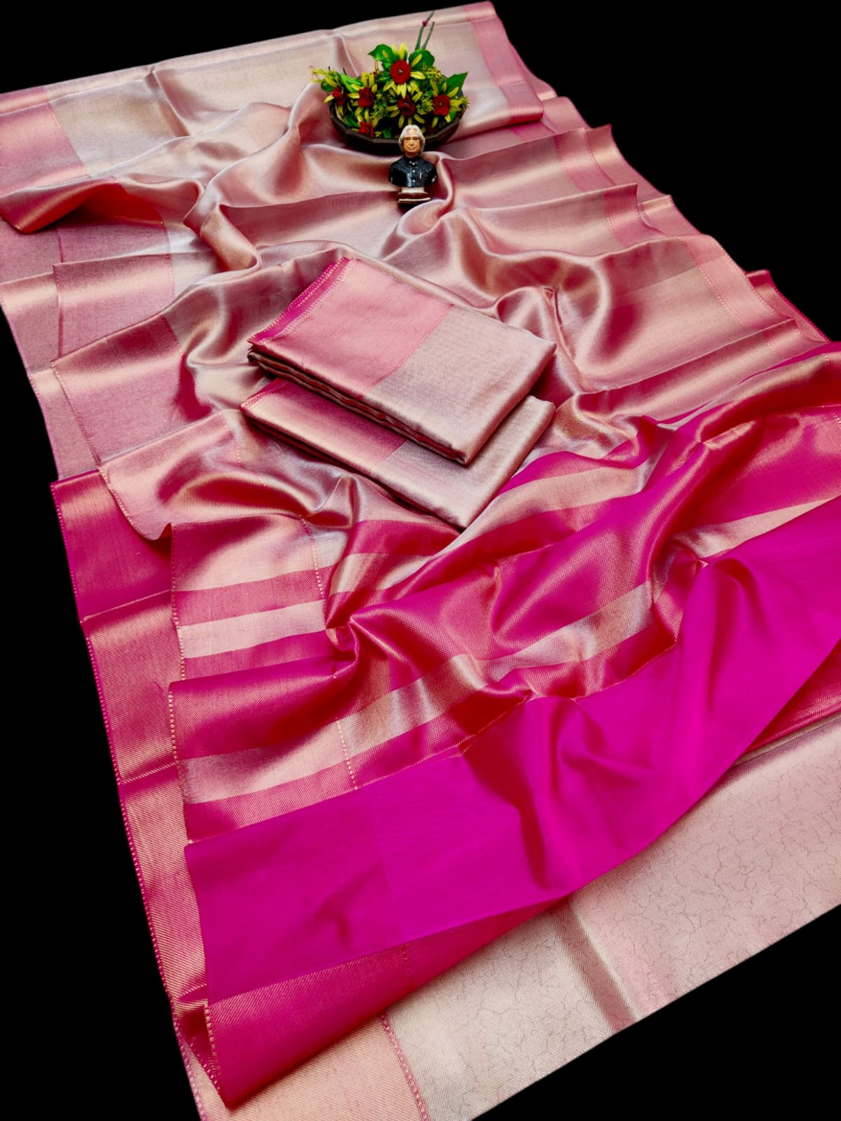 Banarasi Soft Tissue Silk Sarees Gold
